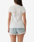 ფოტო #2 პროდუქტის Women's Short Sleeve Buddha V-neck T-shirt