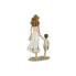 Decorative Figure Home ESPRIT White Beige 14,5 x 8 x 24,5 cm (2 Units)