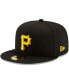 Фото #1 товара Men's Black Pittsburgh Pirates Alternate 2 Authentic Collection On-Field 59FIFTY Fitted Hat