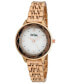 Фото #1 товара Unisex Quartz Rose Gold-Tone Alloy Watch 34mm