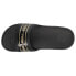 Фото #4 товара Puma Cool Cat Stripe Repeat Slides Womens Black Casual Sandals 38589102