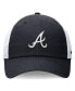 Фото #2 товара Men's Navy Atlanta Braves Evergreen Club Trucker Adjustable Hat