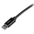 Фото #7 товара StarTech.com 1 m (3 ft.) USB to Lightning Cable - iPhone / iPad / iPod Charger Cable - High Speed Charging Lightning to USB Cable - Apple MFi Certified - Black - 1 m - Lightning - USB A - Male - Male - Black