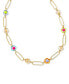 Фото #1 товара Kendra Scott 14k Gold-Plated Bead & Flower Link Necklace, 18" + 3" extender