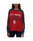 ფოტო #1 პროდუქტის Women's Red, Navy St. Louis Cardinals Smash Raglan Long Sleeve T-shirt