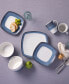 Colorscapes Layers Square Salad Plate Set of 4, 8.25"