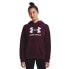 UNDER ARMOUR Rival Fleece Big Logo hoodie Dark Maroon 600 / White 100, S - фото #1