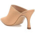 Фото #6 товара Journee Collection Womens Shiyza Mules High Stiletto Pointed Toe Pumps Tan 11