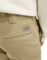 Dickies 873 slim straight fit work chino trousers in khaki Зеленый, W29 L30 - фото #3