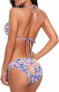 Фото #6 товара Durio Women’s 2-Piece Sexy Push-Up Bikini Set with Triangle Bikini Bottoms, Width-Adjustable Cups