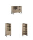Фото #1 товара Gidian Home Office, 3-Pc. Set (Combo File, Open Bookcase, Door Bookcase)