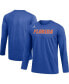 Фото #3 товара Men's Royal Florida Gators Logo Practice Performance Long Sleeve T-shirt