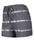 ფოტო #3 პროდუქტის Women's Gray Distressed Cincinnati Bearcats All About Stripes Tri-Blend Long Sleeve T-shirt and Shorts Set