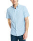 ფოტო #1 პროდუქტის Men's Classic-Fit Short-Sleeve Solid Stretch Oxford Shirt