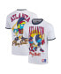 Men's White the Smurfs Atlanta Baseball Ringer T-Shirt