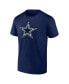 ფოტო #2 პროდუქტის Men's Micah Parsons Navy Dallas Cowboys Player Icon Name and Number T-shirt