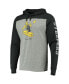 Фото #3 товара Men's Heathered Gray Pittsburgh Steelers Franklin Wooster Throwback Long Sleeve Hoodie T-shirt