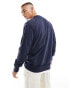 Superdry Vintage athletic crew sweatshirt in rich navy