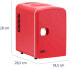 Фото #7 товара Мини-холодильник MSW MSW-CCW04-R автомобильный/комнатный с функцией нагрева 12/240 В 4 л, красный