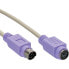 Фото #2 товара InLine PS/2 Cable male / female grey with purple plug 2m