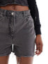 Reclaimed Vintage denim mom shorts in washed black 34 - фото #9