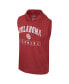 Фото #3 товара Men's Crimson Oklahoma Sooners Varsity Sleeveless Hoodie Tank Top