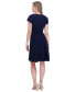 ფოტო #2 პროდუქტის Petite Keyhole Fit & Flare Dress