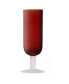 Jay Import Red and White Flute Glasses, Set of 4