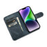 Чехол для смартфона ICARER iPhone 14 Plus с клапкой и RFID-защитой, необычайный синий.