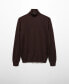 Фото #3 товара Men's 100% Merino Wool Turtleneck Sweater
