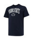 Фото #2 товара Men's Navy Penn State Nittany Lions Big and Tall Arch Over Wordmark T-shirt