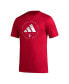 Фото #3 товара Men's Crimson Indiana Hoosiers Stripe Up AEROREADY Pregame T-shirt