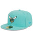 Фото #2 товара Men's Turquoise Charlotte Hornets 2023/24 City Edition Alternate 59FIFTY Fitted Hat