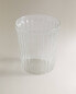 Borosilicate tumbler with lines Прозрачный, 8.2 x 9.5 x 9.2 cm - фото #4