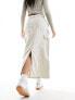 Фото #4 товара Pimkie cargo midi skirt in white