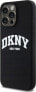 DKNY DKNY Liquid Silicone White Printed Logo MagSafe - Etui iPhone 15 Pro Max (czarny)