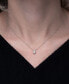 ფოტო #3 პროდუქტის Diamond Pear Solitaire Pendant Necklace (1/4 ct. t.w.) in 14k Gold, 16" + 2" extender