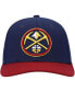 ფოტო #3 პროდუქტის Men's Navy, Red Denver Nuggets MVP Team Two-Tone 2.0 Stretch-Snapback Hat