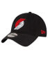 ფოტო #1 პროდუქტის Men's Black Portland Trail Blazers Team 2.0 9TWENTY Adjustable Hat