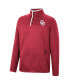 Men's Crimson Oklahoma Sooners Rebound Quarter-Snap Jacket