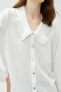 Фото #5 товара Kadın Kırık Beyaz Gömlek