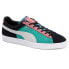 Фото #2 товара Puma Suede Classix Fly Lace Up Mens Black, Blue, Pink, White Sneakers Casual Sh
