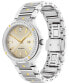 ფოტო #2 პროდუქტის Women's Se Automatic Swiss Automatic Silver-Tone Stainless Steel Yellow PVD Bracelet Watch 33mm