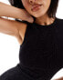 Фото #6 товара NA-KD sleeveless maxi dress in black glitter