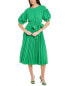 Фото #1 товара Gracia Puff Sleeve Midi Dress Women's S