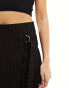 Фото #10 товара Stradivarius tailored skort in black pinstripe