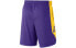 Фото #2 товара Nike NBA 洛杉矶湖人队短裤 男款 紫色 / Брюки баскетбольные Nike NBA AJ5078-504