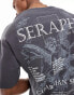 ADPT oversized t-shirt with seraph backprint in grey