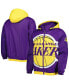 ფოტო #1 პროდუქტის Men's Purple Los Angeles Lakers The Triple Double Full-Zip Hoodie Jacket