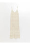 Фото #1 товара Платье LC WAIKIKI Классическое с V-образным вырезом вязаное на бретельках для женщин